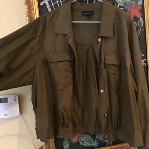 Lane Bryant green jacket